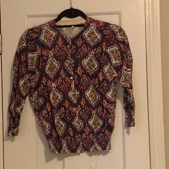 Patterned J.Crew Cardigan - Picture 2 of 5